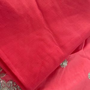 💐Peach Color Valvet Border kadhai Suit