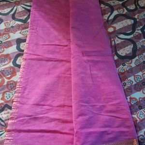 Pink Cotton Silk Saree