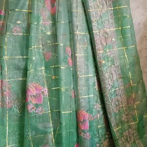 Green Colour Saree