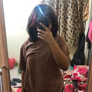 Brown Oversized Tshirt