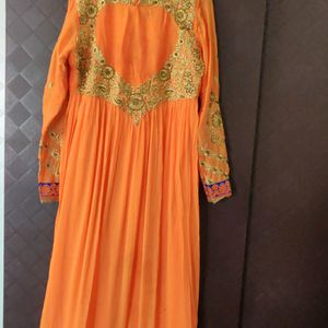 Orange Anarkali