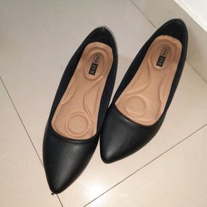 Black Ballerina Shoes UK5