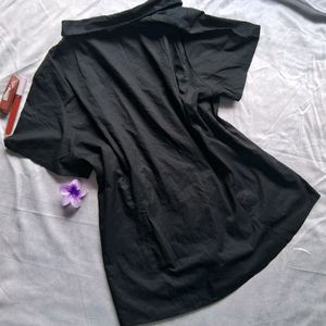 Trendy black shirt.