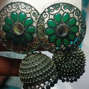 Rama Green Earrings