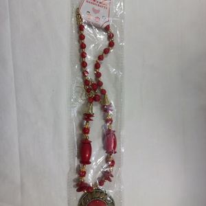 Long Necklace with Earrings