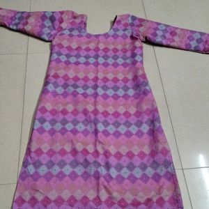 Handloom Material, Stitched Kurti