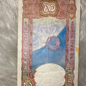 2 Rupees indian Note vintage