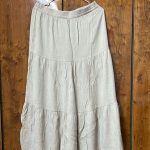 Beige Long Skirt/ H&M