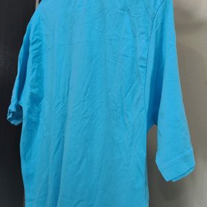 A Light Blue/Cyan Slim Fit TShirt Size L