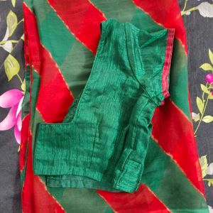 Lehriya Saree With Blouse