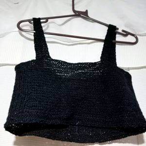 Black Tank Crop Top