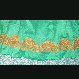 Semi-Heavy Unused Lehenga With Golden Border