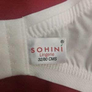 Sohini Cotton Bra- White Colour