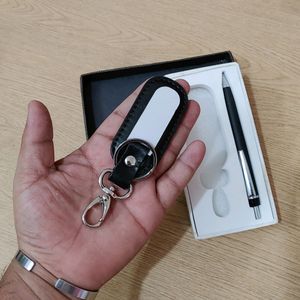 New Key Chain & Pen Gift Set For Men & Women Black