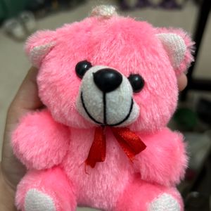 Small Cute Pink Teddy Bear / Keyring