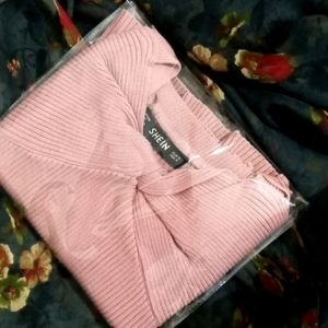 SHEIN Cute Peach Pink Top