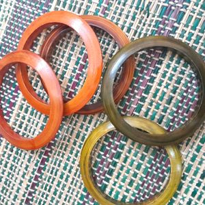 Wooden Bangles Set Of 5