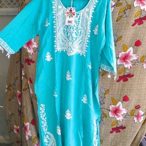 Lakhnawi Kurta Pant With Dupatta Set