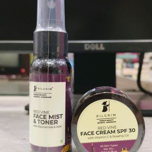 Pilgrim Red Vine Face Toner & Cream