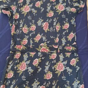 Branded Cotton Floral Shirt For Girls