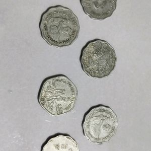 10 PIASA coins With Different Back Print