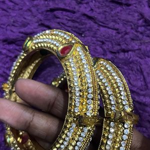 Golden Elegance: Kada Bracelet Set