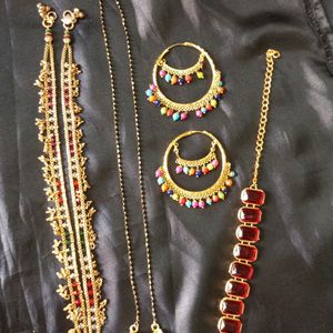 Payal, Mangalsutra, Earrings, Bracelet