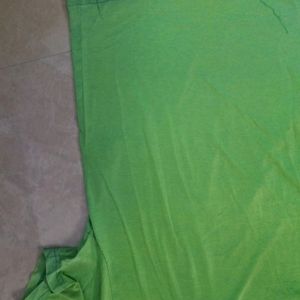 Green Colour Cotton Tshirt