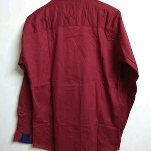 Maroon Cotton Shirt