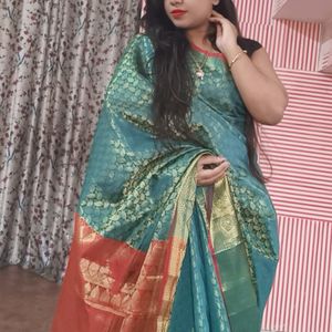 Green Banarasi Saree Sare