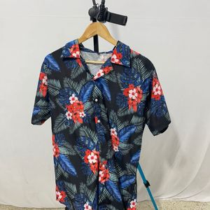 Men’s Slim Fit Co-Ord Set (Shirt & Shorts)