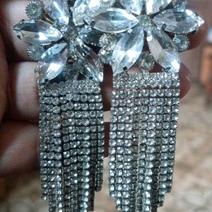 Silver Long Chain Earrings
