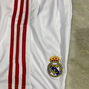 ADIDAS REAL MADRID WHITE SHORTS