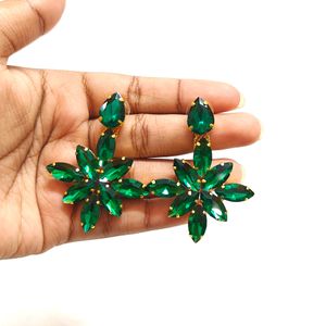 Korean Glass Stone Earrings