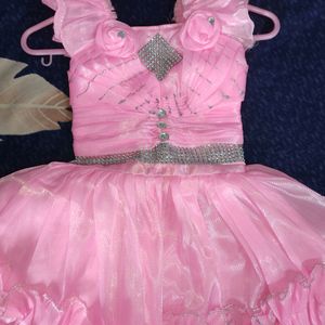 Cute Pink Dress For Girls