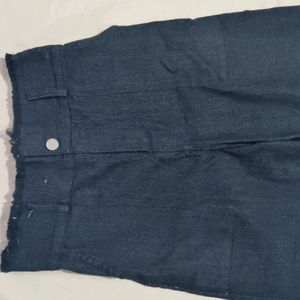 Cotton Denim Straight Fit Jeans