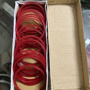 Red Velvet Glass Bangles