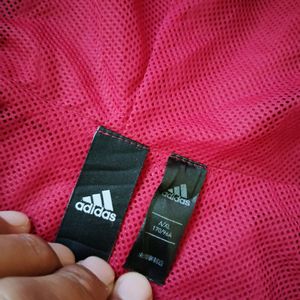 ADIDAS RED WINDCHEATER JACKET