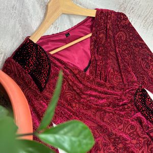 Korean Velvet Dress