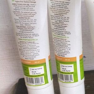 mama earth Vitamin C Face wash Pack Of 2