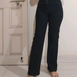 Straight Fit Black Jeans