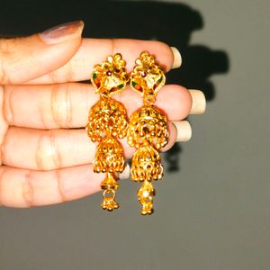 Golden Women Earrings