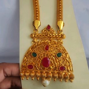 MICRO PLATED SET OF 2 GOLD NECKPIECE