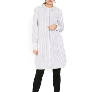 VERO MODA Striped Casual White Shirt