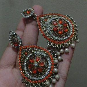 Orange Earings