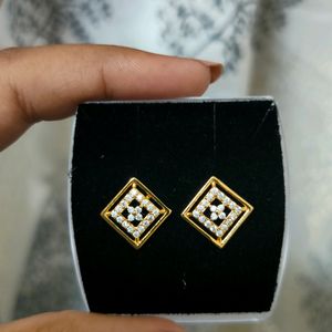 Gold Finished Earrings