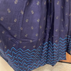 Navy Blue Anarkali Kurta For Women