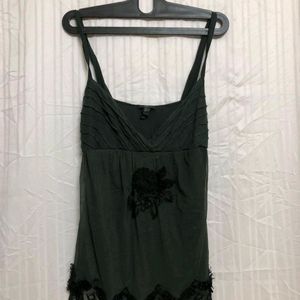 Mango Green Sleeveless Top