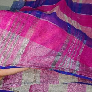 Cotton Silk Multicolor Saree