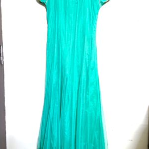 Green Party Wear Gown